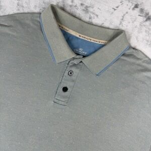Dockers Premium Golf Men's Polo Shirt Size XL Short Sleeve Blue Cotton